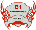 schwer entflammbar B1 DIN 4102